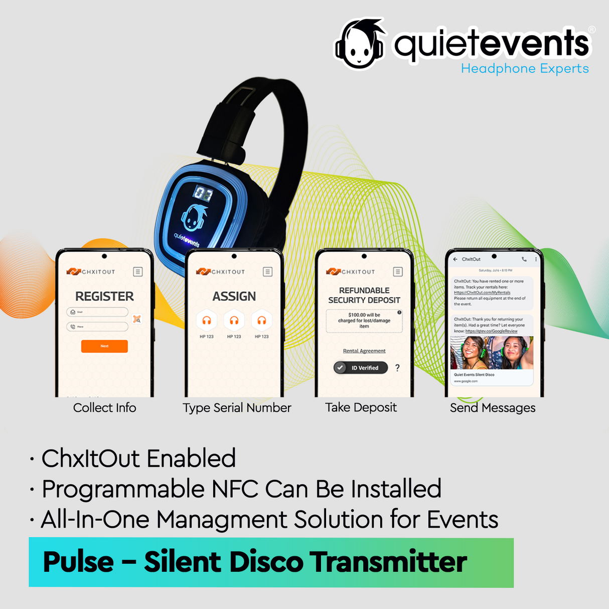 Ultra2 900 (13CH) - Silent Disco Headphone - (ADA Compliant)