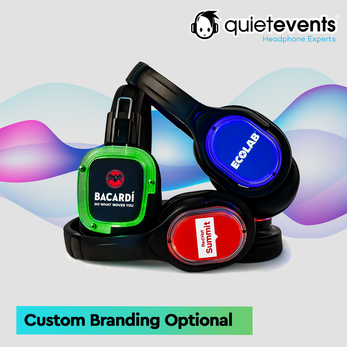 Conference & Meetings Bundle - 100 Headphones + 5 Transmitters Silent Disco Bundle (Ultra1 900 10CH)