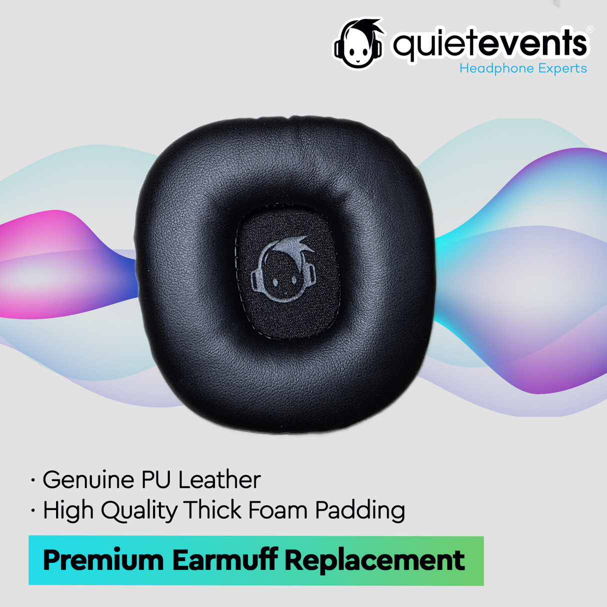 Earmuff Replacement (1pc) - High Quality PU Leather for P Series Headphones