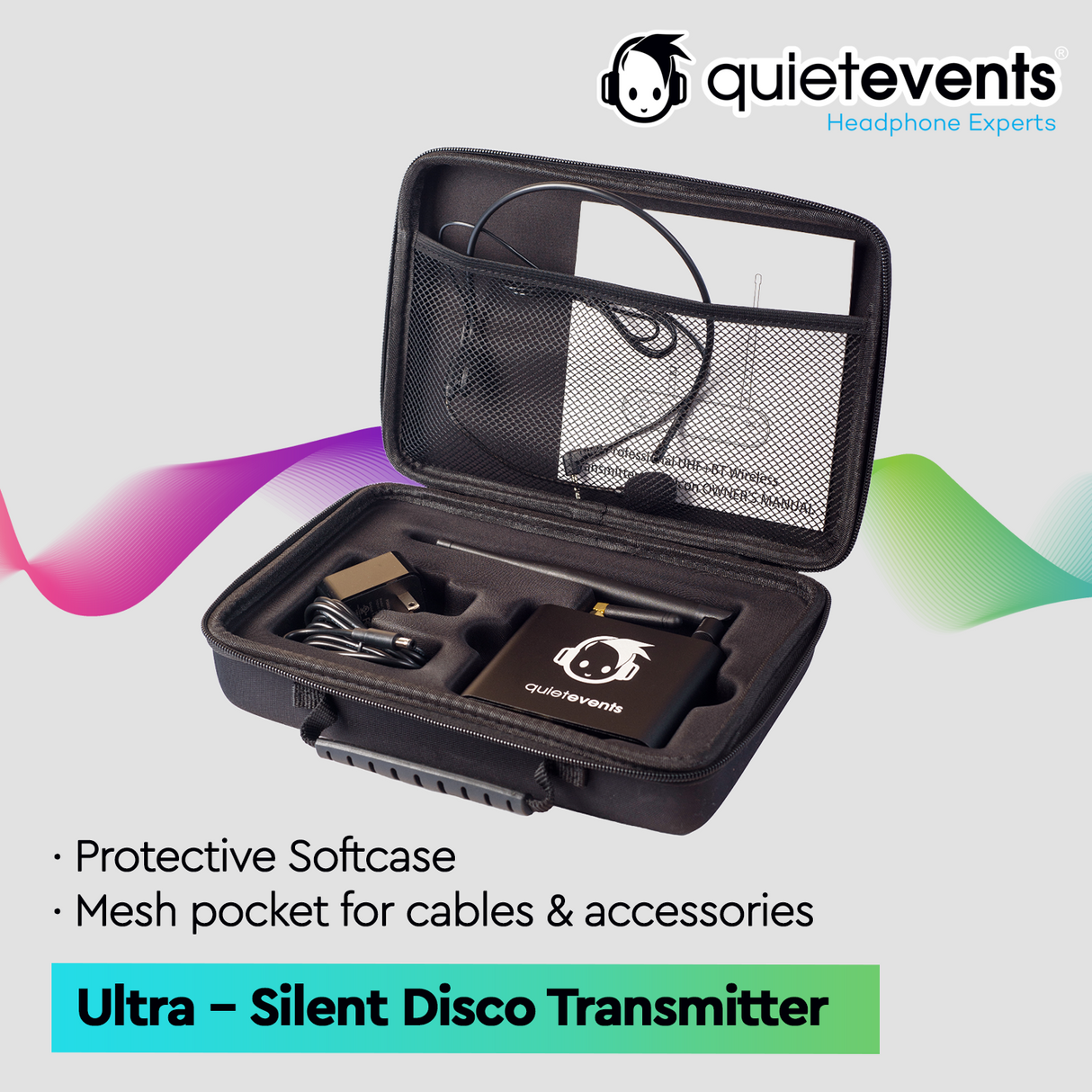 Conference & Meetings Bundle - 20 Headphones + 3 Transmitters Silent Disco Bundle (Ultra1 900 10CH)