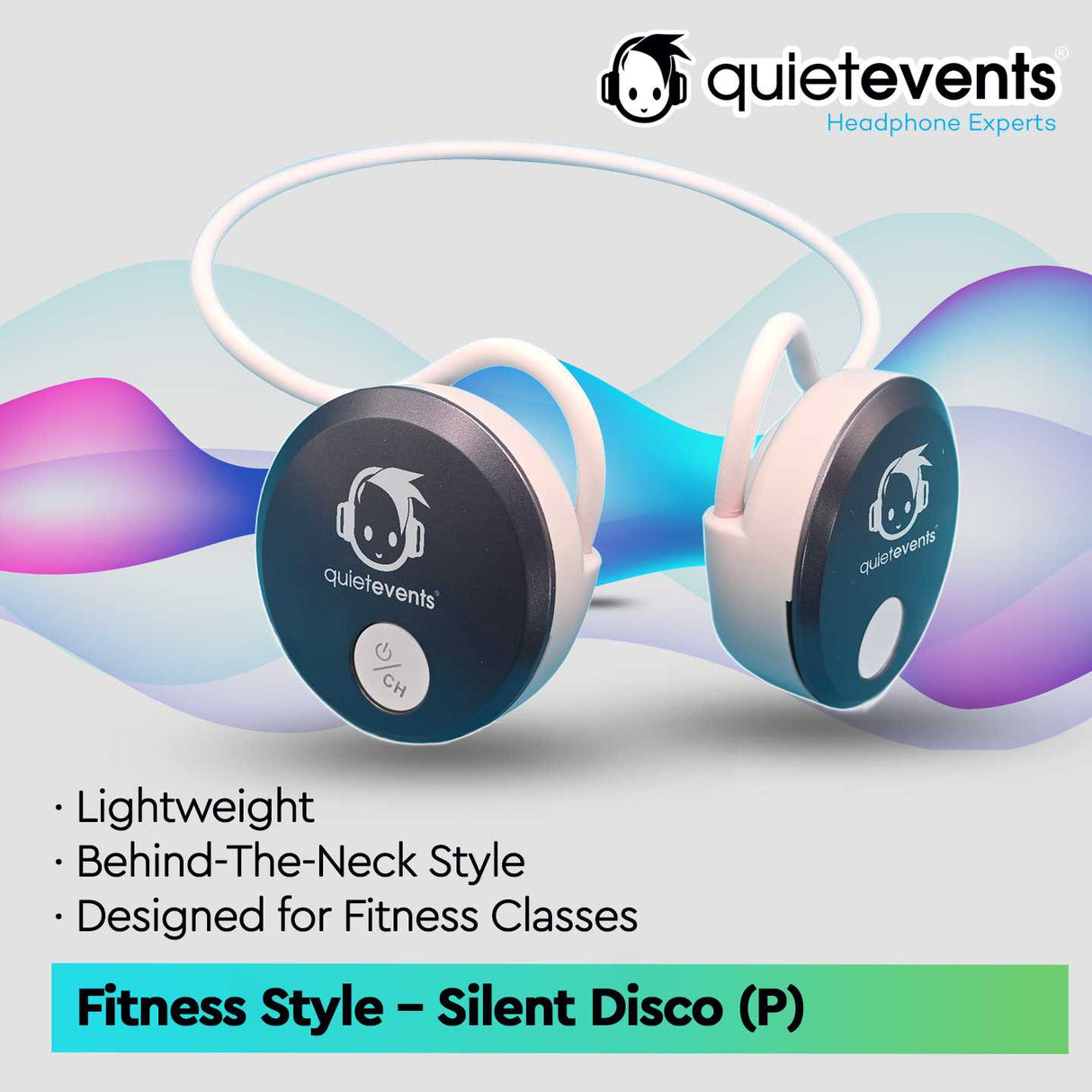 Pulse Fitness (3CH) - Silent Disco Headphone