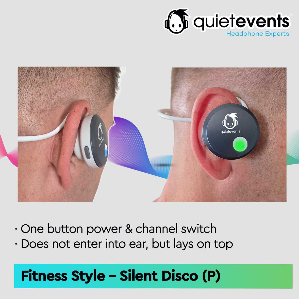 Pulse Fitness (3CH) - Silent Disco Headphone