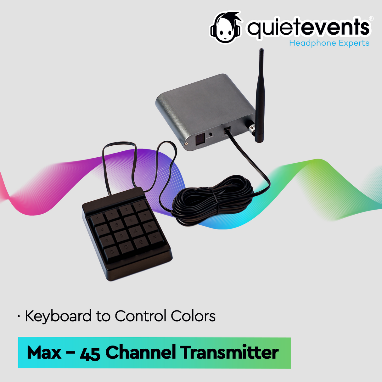 45 Max Transmitter (45CH) - Silent Disco