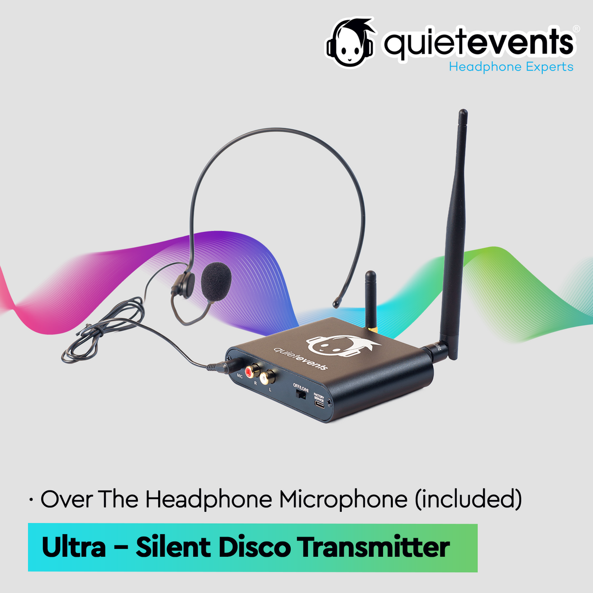 Conference & Meetings Bundle - 20 Headphones + 3 Transmitters Silent Disco Bundle (Ultra1 900 10CH)