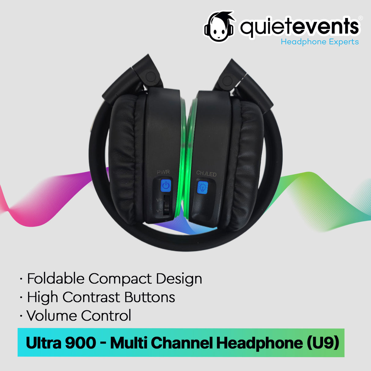 Ultra2 900 (13CH) - Silent Disco Headphone - (ADA Compliant)