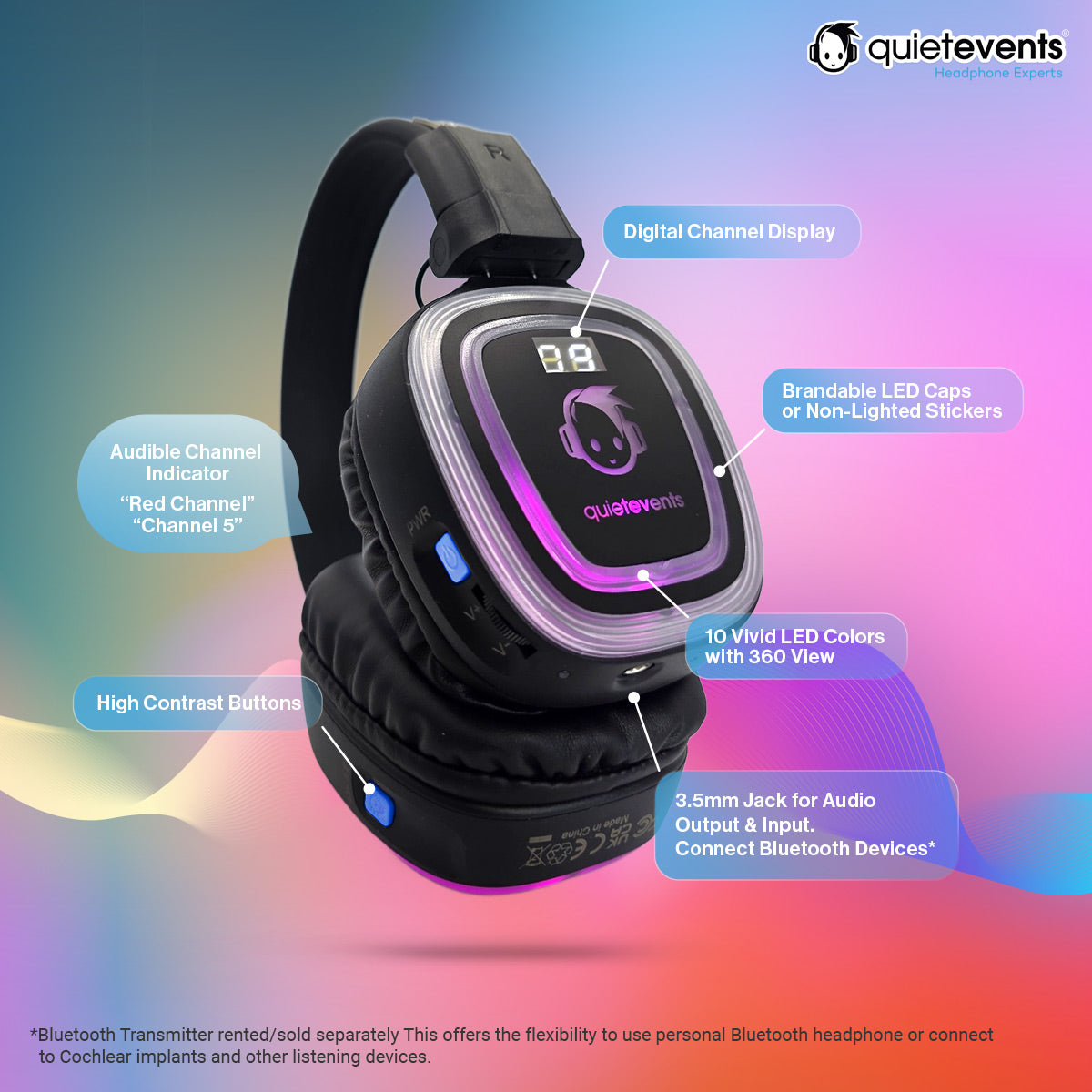 Ultra2 900 (13CH) - Silent Disco Headphone - (ADA Compliant)