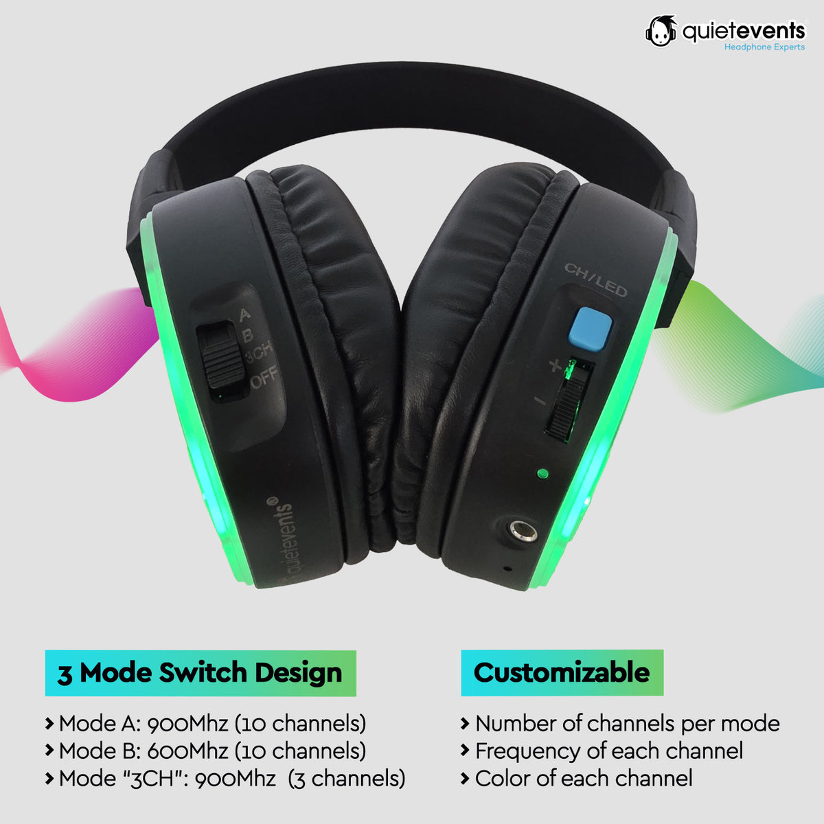 Ultra2 Professional Edition (“Switch”) - Silent Disco Headphone