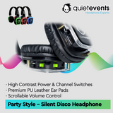 Pulse Party (3CH) - Silent Disco Headphone