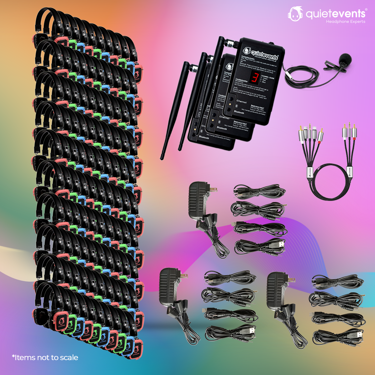 Pulse Party 100 Silent Disco Bundle – Used