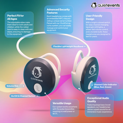 Pulse Fitness (3CH) - Silent Disco Headphone