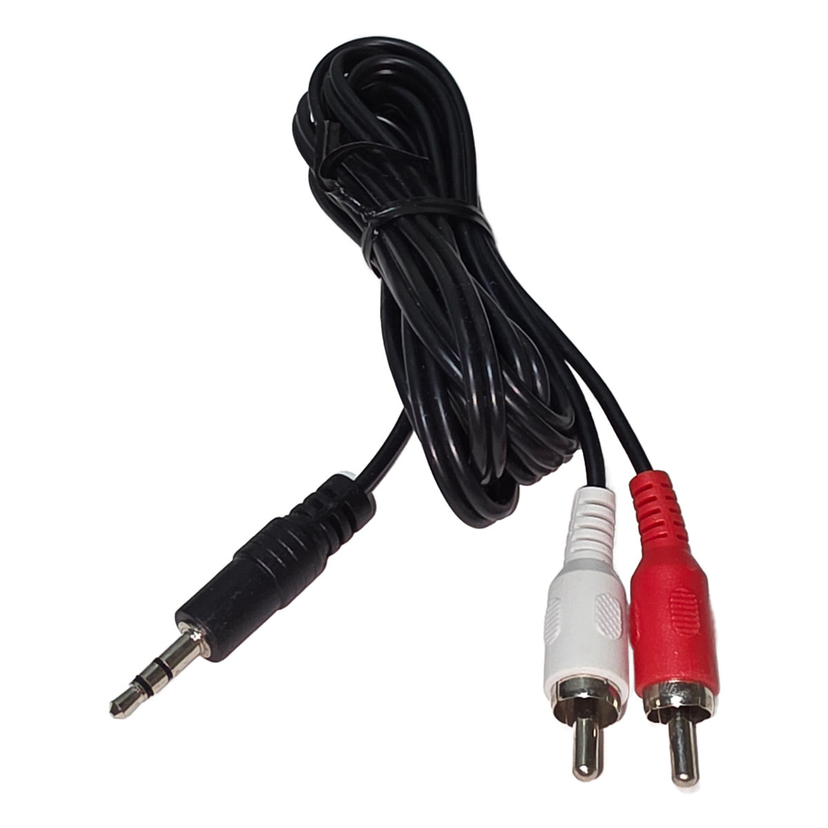 RCA to Aux Cable (5 ft) – 3.5mm Male to 2 RCA Male Audio Cable, Red & White Stereo Y Splitter Adapter