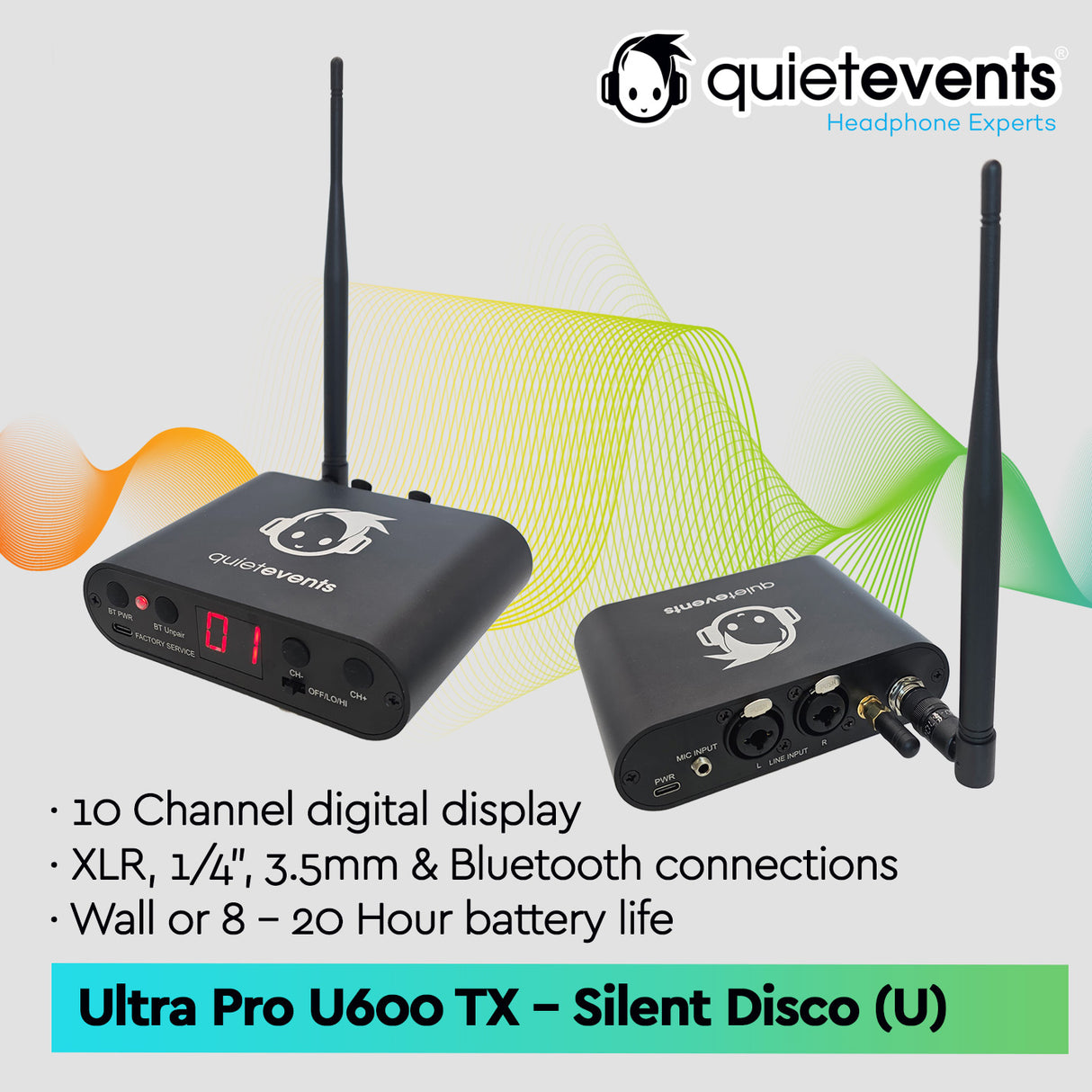 Ultra 600 Pro Transmitter (13CH) - Silent Disco